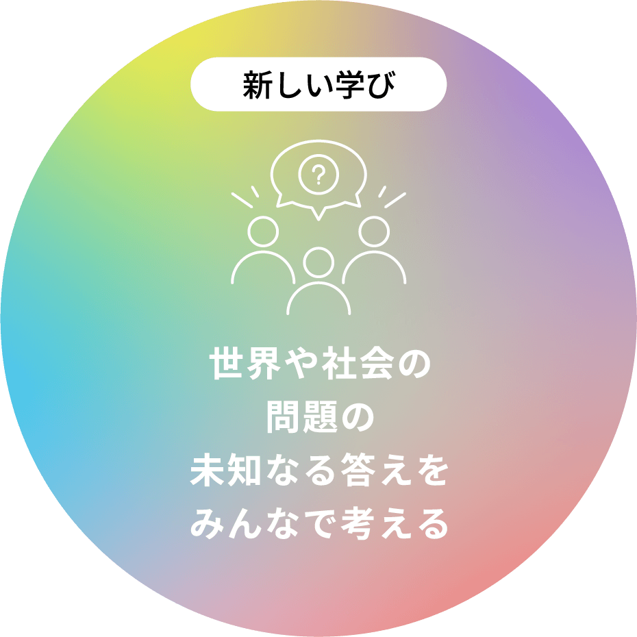世界や社会の問題の未知なる答えをみんなで考える